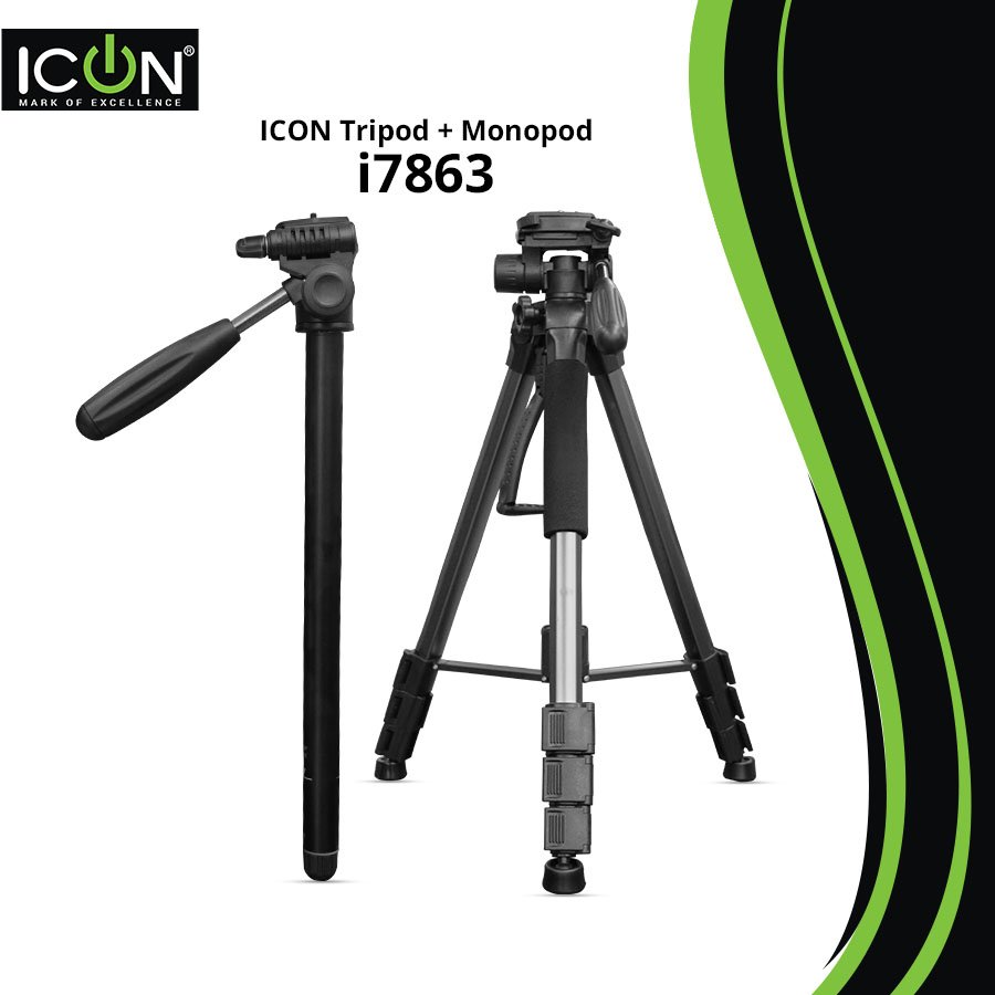 ICON 7863 Professional Hydraulic 2 in 1 Tripod + Monopod